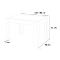 Utdragbart matsalsbord 90x120-180cm modern trä design Bibi Wood Katalog