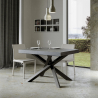 Utdragbart matbord 90x130-234cm modern grå design Volantis Concrete Kampanj