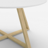Runt lågt bord skandinavisk stil vardagsrum kafé 80cm Krize Rea