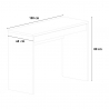 Skrivbord Rektangulär Design med Vit Låda för Kontor och Studio 100x40cm Sidus Rabatter