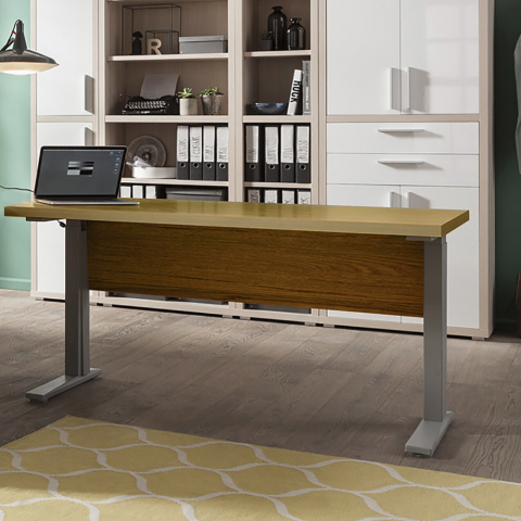 Justerbar höjd skrivbord rektangulär design 150x80cm kontorsstudie Alfa Kampanj