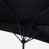 Väggmonterat svart parasoll balkong terrass platsbesparande Kailua Black Bestånd