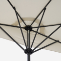 Väggmonterat parasoll balkong terrass platsbesparande svart Kailua Val