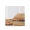 Skänk 100x43cm vardagsrumsmöbel kök 2 dörrar vitt trä Klain Wood Erbjudande