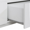 TV-bänk 220x43cm vardagsrum modern design blank vit Fergus Val