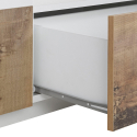TV-bänk 220x43cm vit trä modern design vardagsrum Fergus Wood Bestånd