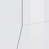 TV-bänk blank vit vardagsrum modern design 200x43cm Hatt Egenskaper