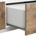 TV-bänk 200x43cm vardagsrum vit trä modern design Hatt Wood Bestånd