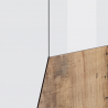 TV-bänk 200x43cm vardagsrum vit trä modern design Hatt Wood Modell