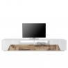 Modern TV-bänk 260x43cm vardagsrumsvägg vit trä More Wood Katalog