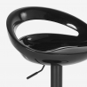 Svängbar barstol svart design justerbar fotstöd Hollywood Black Edition Rabatter
