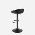Svart hög barstol modern design kök bar Baltimora Black Edition Rea