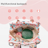 Mammas ryggsäck multifunktionell väska för att byta nyfödda barn nappflaskor fickor Ready Rea