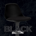 Svart svängbar barstol kök modern design New Orleans Black Edition Erbjudande