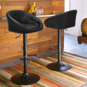Svart svängbar barstol kök modern design Chesterfield Tucson Black Edition Försäljning