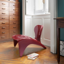 Låg fåtölj stol modern design vardagsrum inomhus utomhus Isetta Slide Val