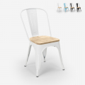 industriell stil stolar design kök bar steel wood light Kampanj