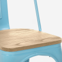 industriell stil stolar design kök bar steel wood light Mått