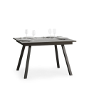 Grått utdragbart matbord 90x120-180cm kök design Mirhi Concrete Erbjudande