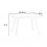 Utdragbart matbord i trä kök 90x120-180cm design Mirhi Noix Rabatter