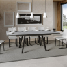 Utdragbart matbord grått 90x160-220cm kök Mirhi Long Concrete Rea