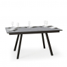 Utdragbart matbord grått 90x160-220cm kök Mirhi Long Concrete Erbjudande
