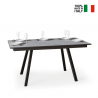 Utdragbart matbord grått 90x160-220cm kök Mirhi Long Concrete Försäljning