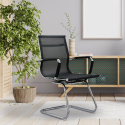Modern design ergonomisk kontorsstol med slädben Kog V Bestånd