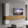 Väggmöbel vardagsrum TV-bänk 4 väggenheter modern design A113 Kampanj
