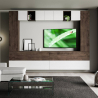 Modern väggmöbel TV-bänk vardagsrum vit trä A105 Kampanj
