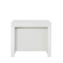 Utdragbart glänsande vitt matbord 90x51-300cm design konsolbord Pratika White Erbjudande