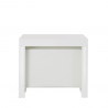 Utdragbart glänsande vitt matbord 90x51-300cm design konsolbord Pratika White Erbjudande