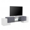 TV-bänk 190cm 4 dörrar 2 hyllor modern design Pillon Ardesia XL Erbjudande