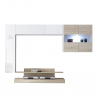 Mediamöbel för vardagsrum modern design glansig vit trä Nice Försäljning