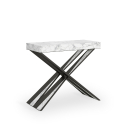 Utdragbart konsolbord 90x40-300cm matbord marmordesign Diago Marble Erbjudande