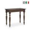 Utdragbart konsolbord 90x48-204cm matbord i trä Romagna Small Noix Försäljning
