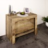 Utdragbart matbord trä 90x51-300cm konsolbord Pratika Wood Modell