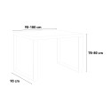 Utdragbart matbord 90x90-180cm vitt Tecno Libra Rabatter