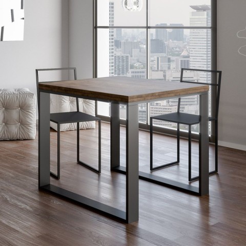 Utdragbart matsal köksbord 90x90-180cm Tecno Libra Noix