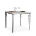 Utdragbart bord 90x90-180cm klassiskt vitt kök Impero Libra Erbjudande