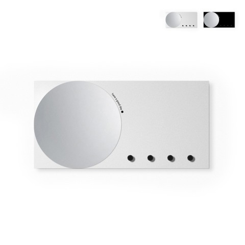 Spegel magnetisk krittavla organisatör vägg nyckelhållare Mirror&More