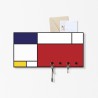 Vägg nyckelhållare modern design magnetisk tavla Mondrian Rea