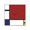 Modern design väggklocka magnettavla Mondrian Erbjudande