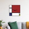 Modern design väggklocka magnettavla Mondrian Kampanj