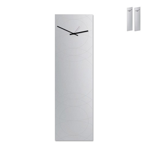 Klocka väggspegel modern vertikal design vardagsrum kontor Narciso Kampanj
