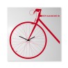 Kvadratisk väggklocka 80x80cm cykel design Bike On Big Rea