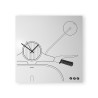 Väggklocka nyckelhållare magnettavla Vespa Scooter Clock Katalog