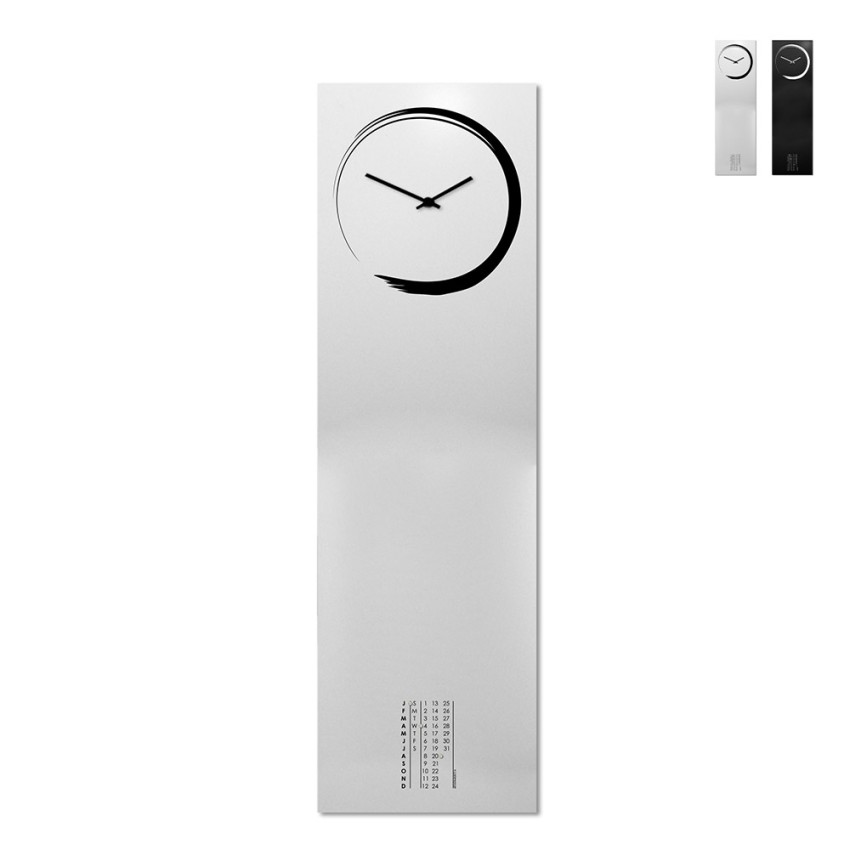 Vertikal väggklocka magnettavla kalender design S-Enso Bestånd Vertikal väggklocka magnettavla kalender design S-Enso Bestånd