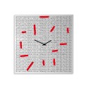 Modern dekorativ kvadratisk väggklocka vardagsrum Crossword Försäljning