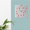 Modern dekorativ kvadratisk väggklocka vardagsrum Crossword Rabatter